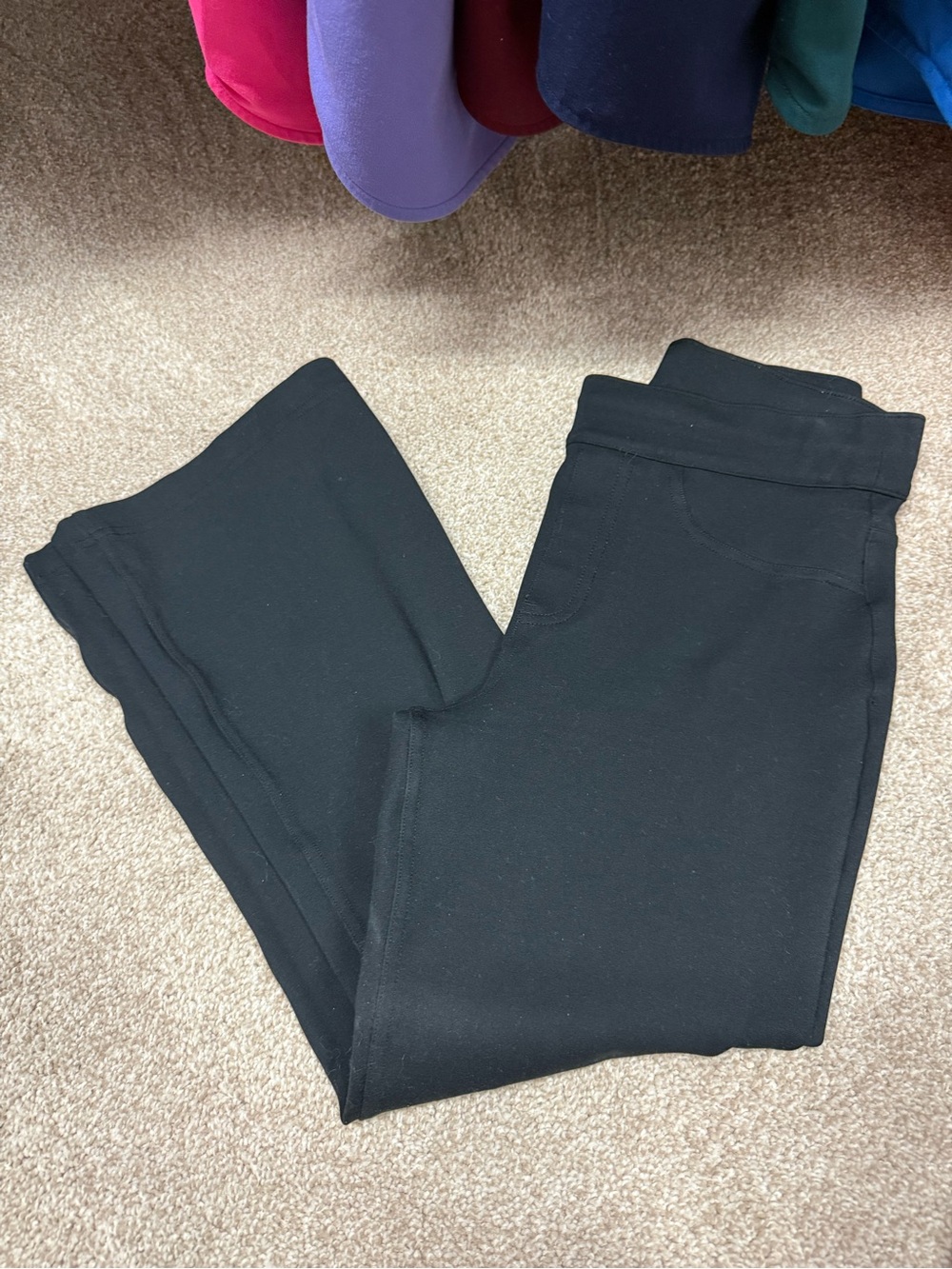 SPANX Black Flare Pull-On Jeans